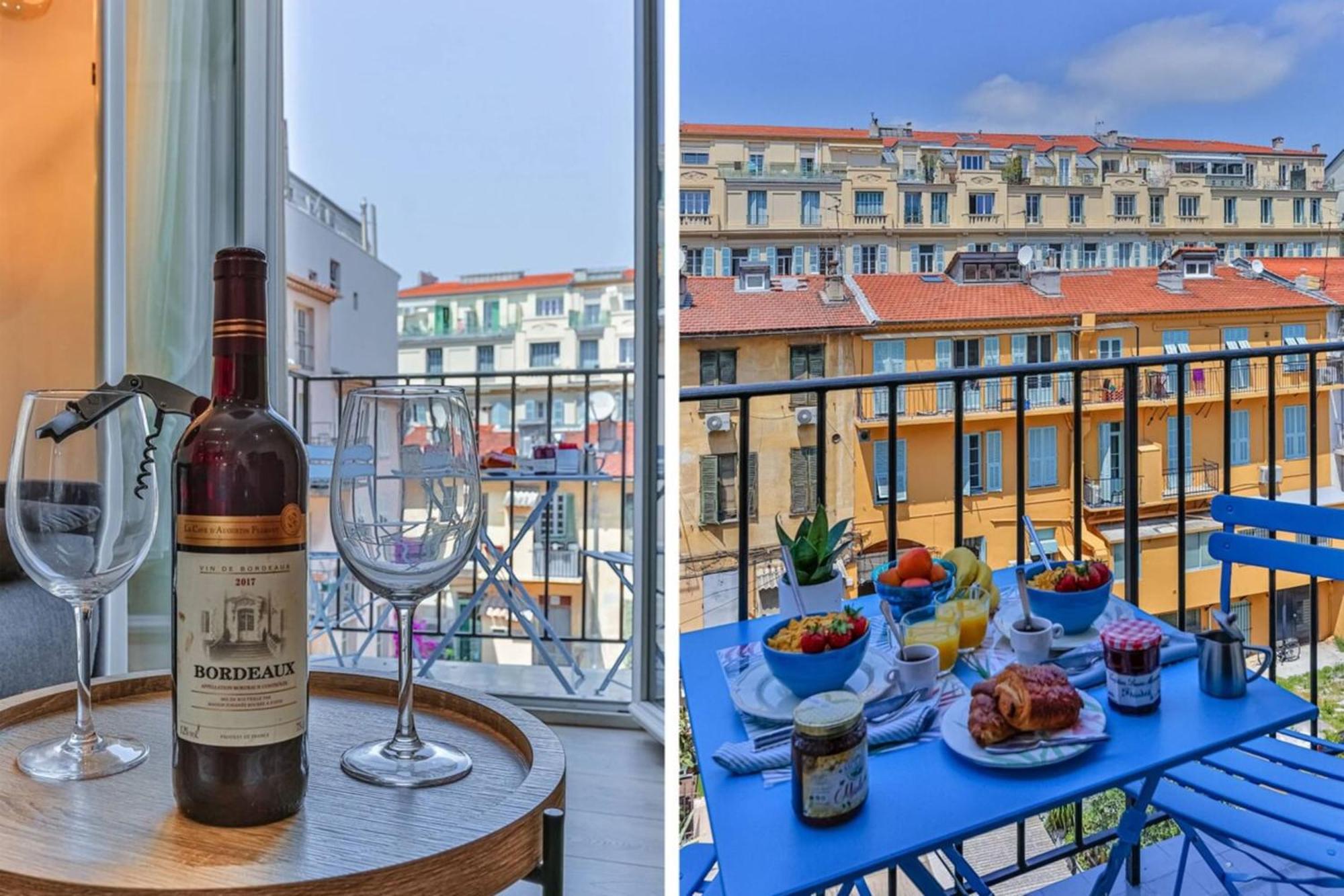 Appartamento Massena Cours - Terrasse - Zone Pietonne Nizza Esterno foto