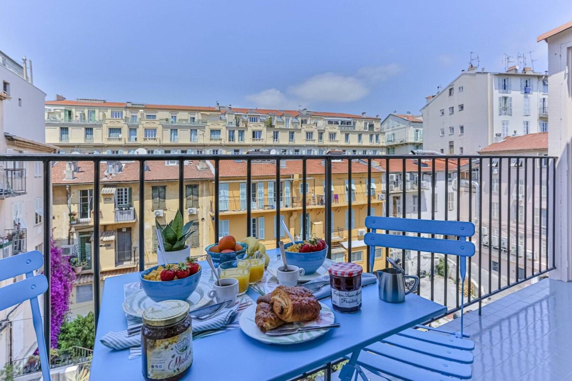 Appartamento Massena Cours - Terrasse - Zone Pietonne Nizza Esterno foto